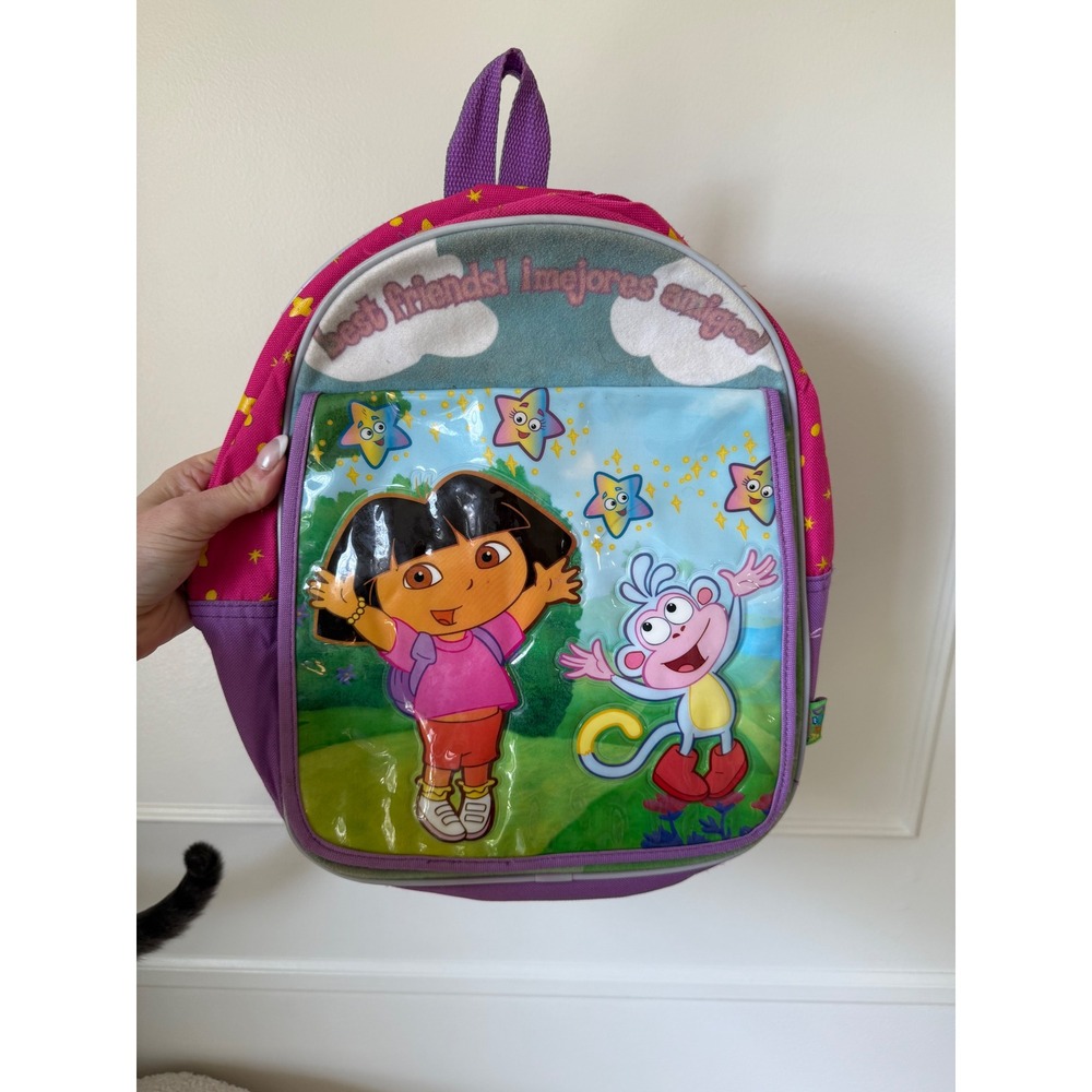 Vintage Dora The Explorer Let's Paint Backpack 2003 ViaCom Kids Rare